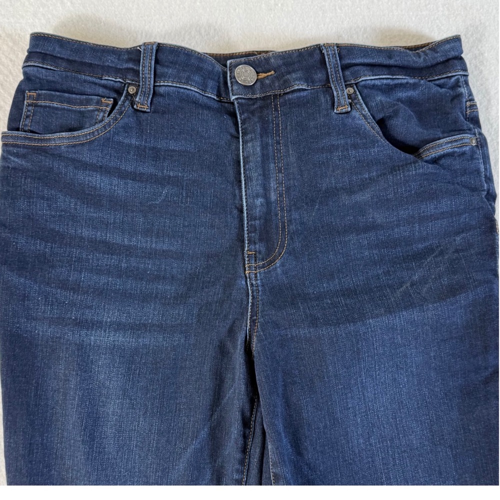 KUT from the Kloth Donna Jeans Womens 10 High Rise Ankle Skinny Dark Wash Blue